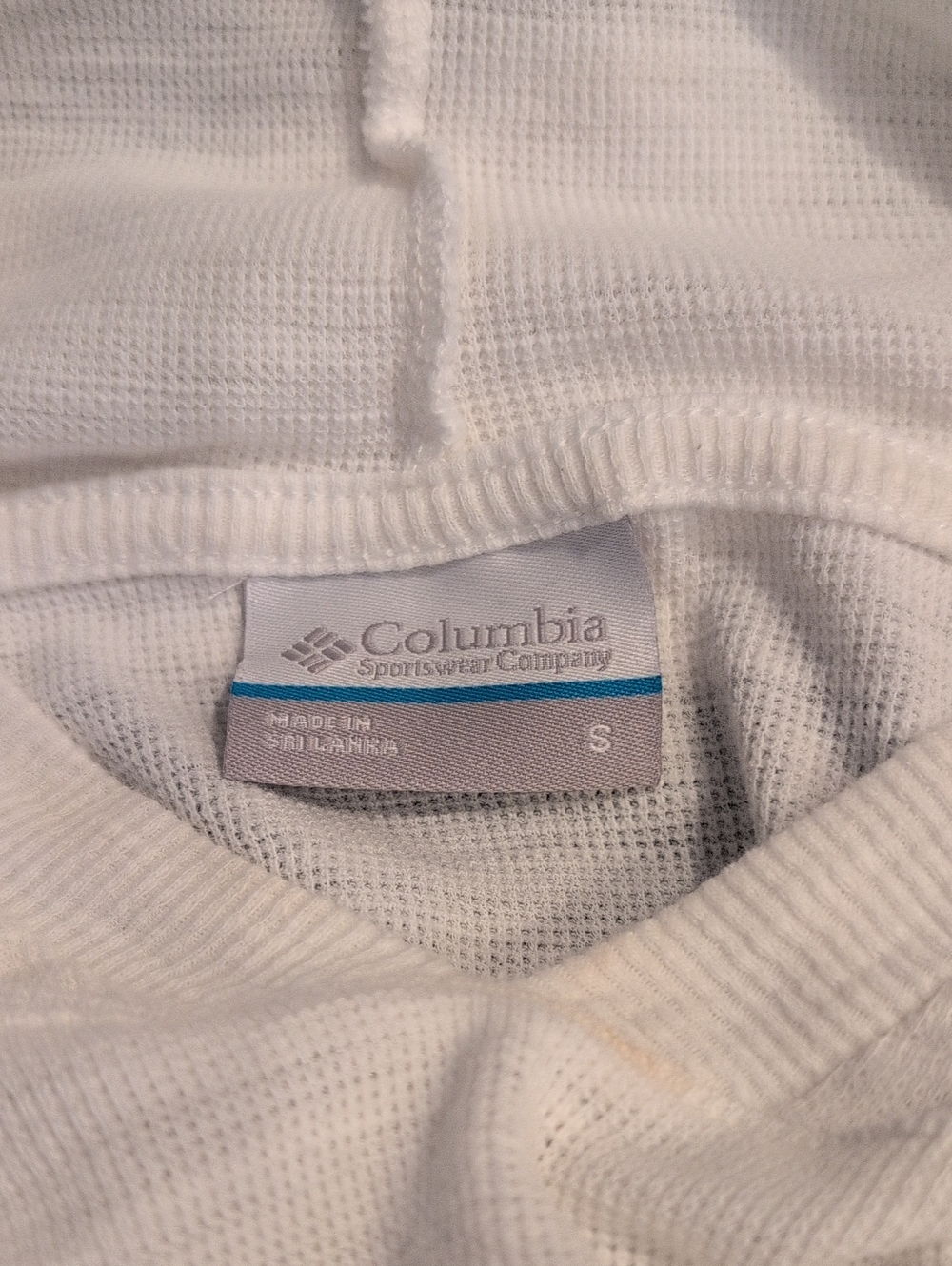 Columbia Women's White Waffle-Knit Crewneck Sweater